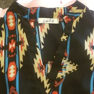 Tribal print blouse